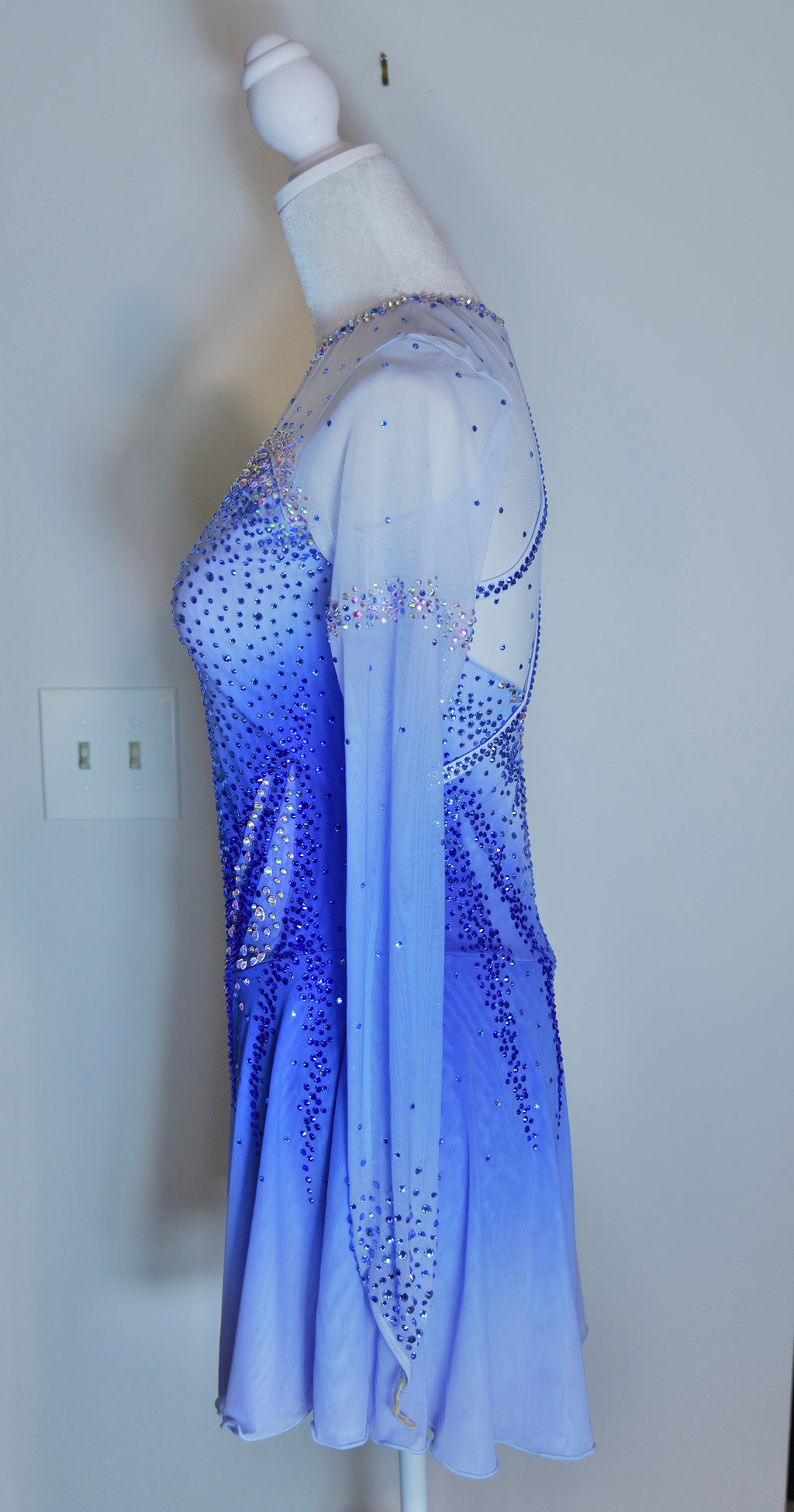 Adult Medium Blue Ombre freestyle dress