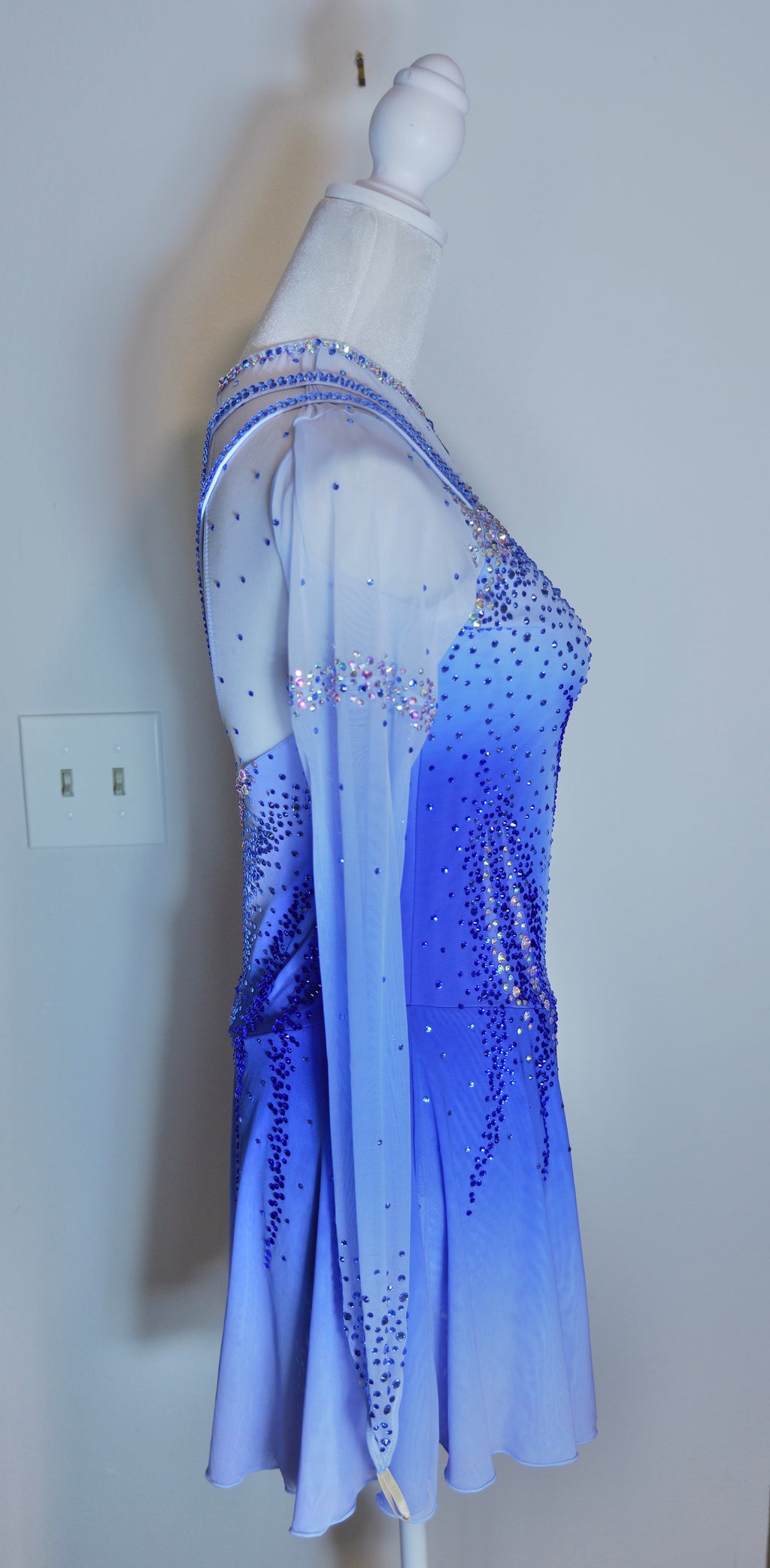 Adult Medium Blue Ombre freestyle dress