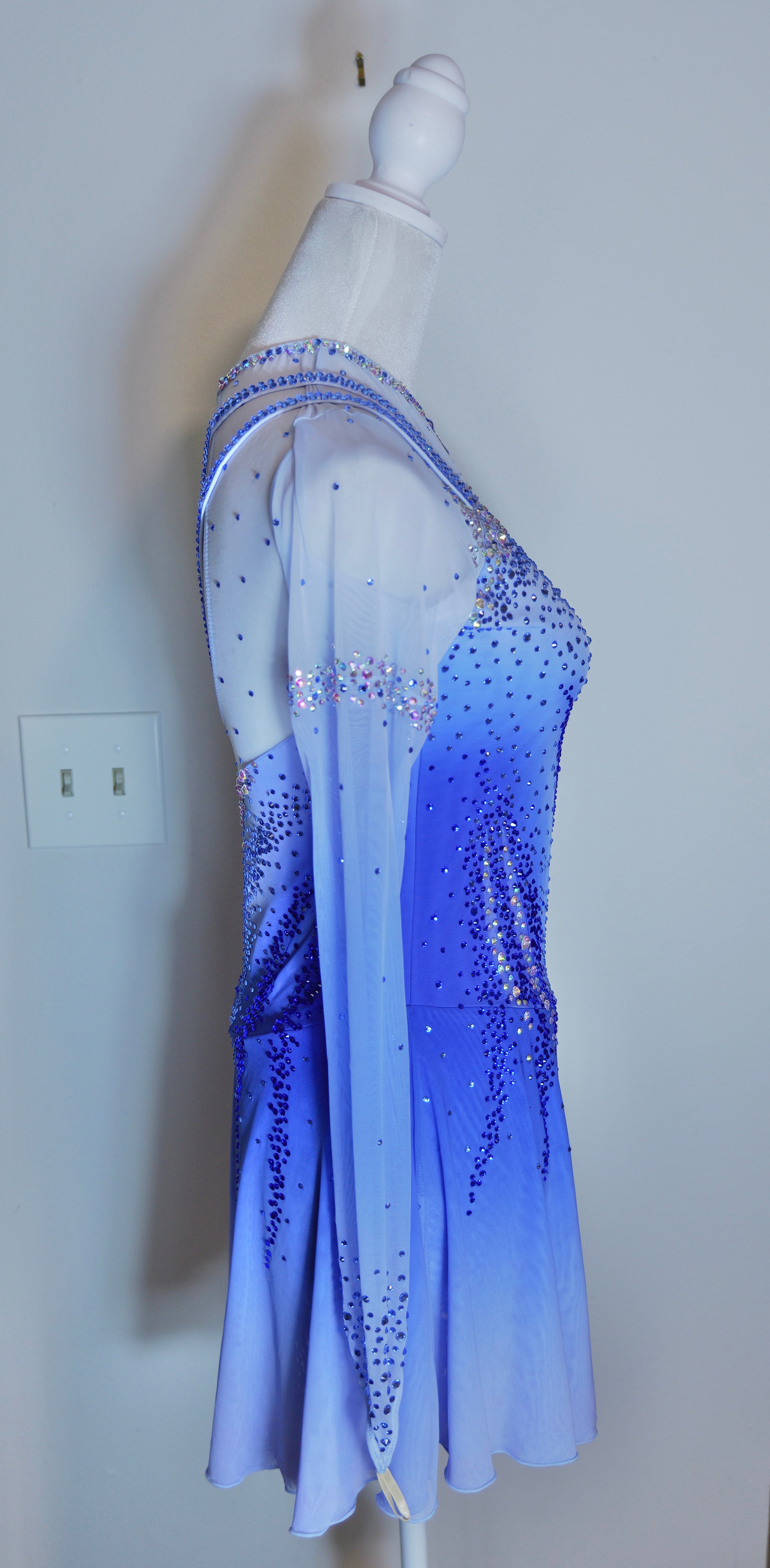 Adult Medium Blue Ombre freestyle dress