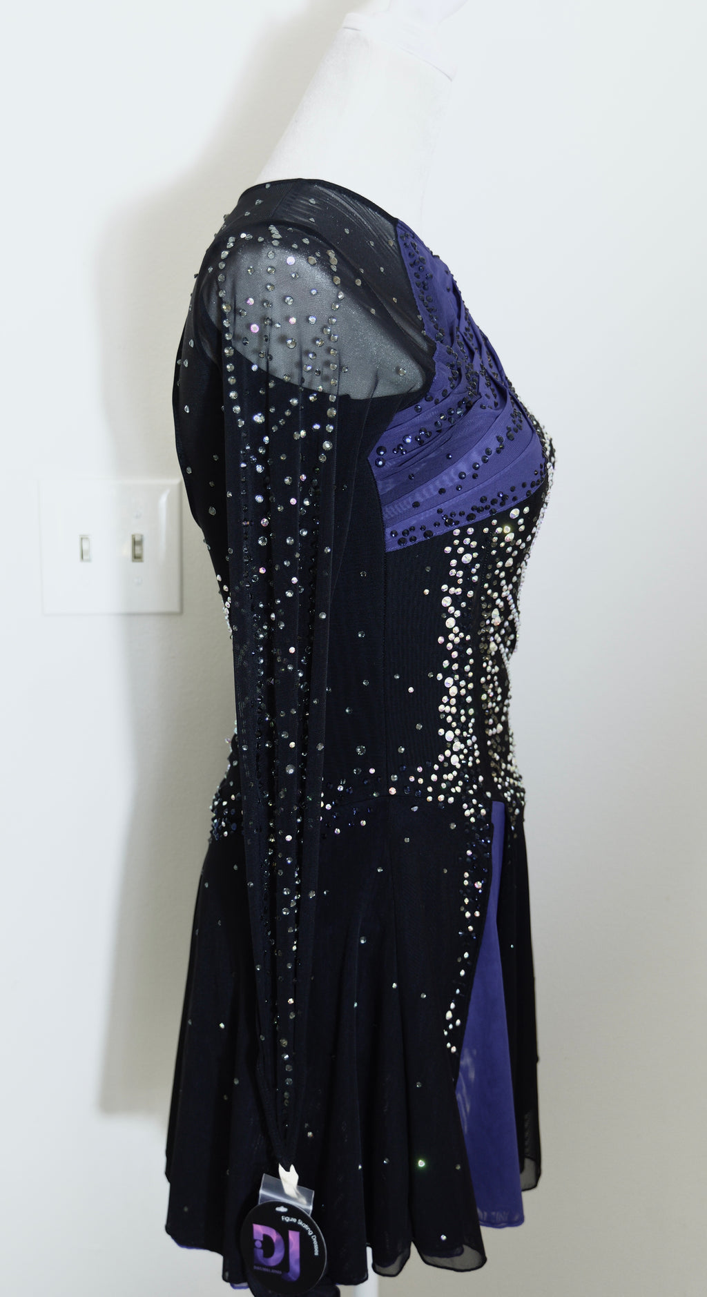 NWT Adult Small Black /Blue freestyle dress
