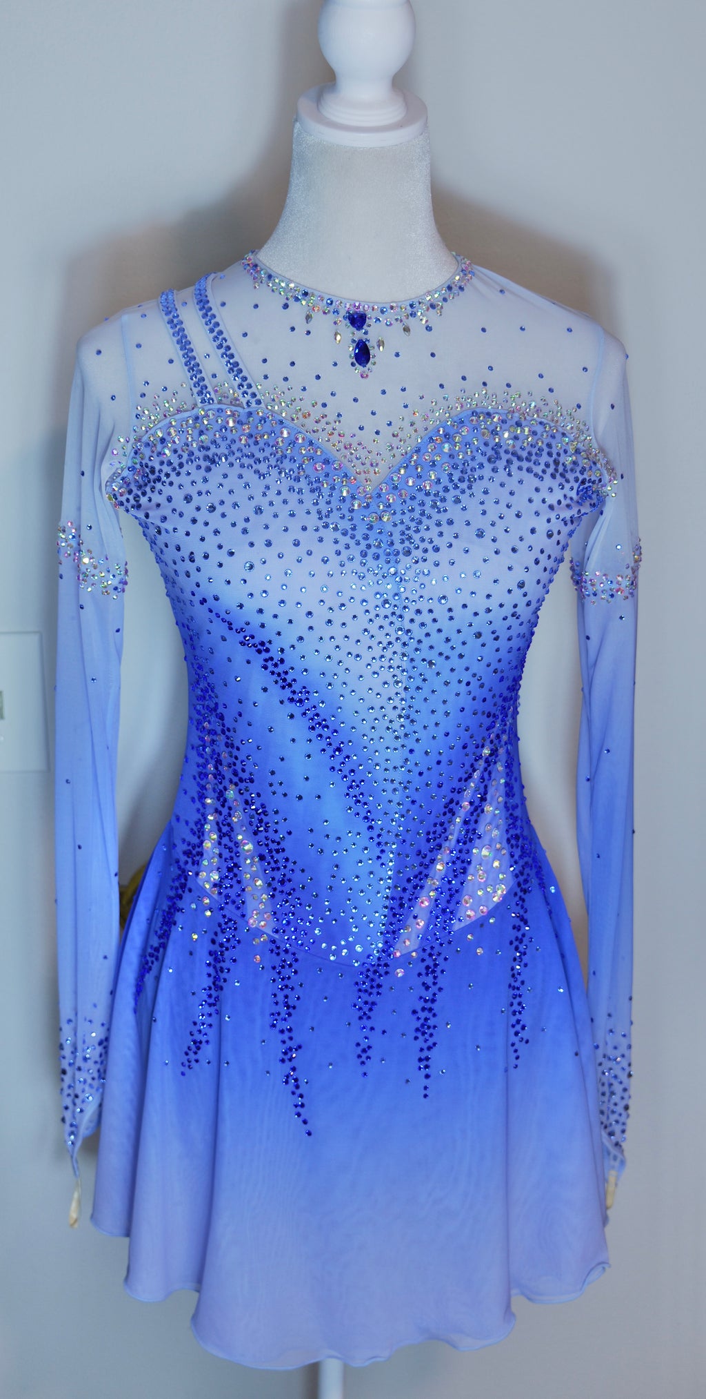 Adult Medium Blue Ombre freestyle dress