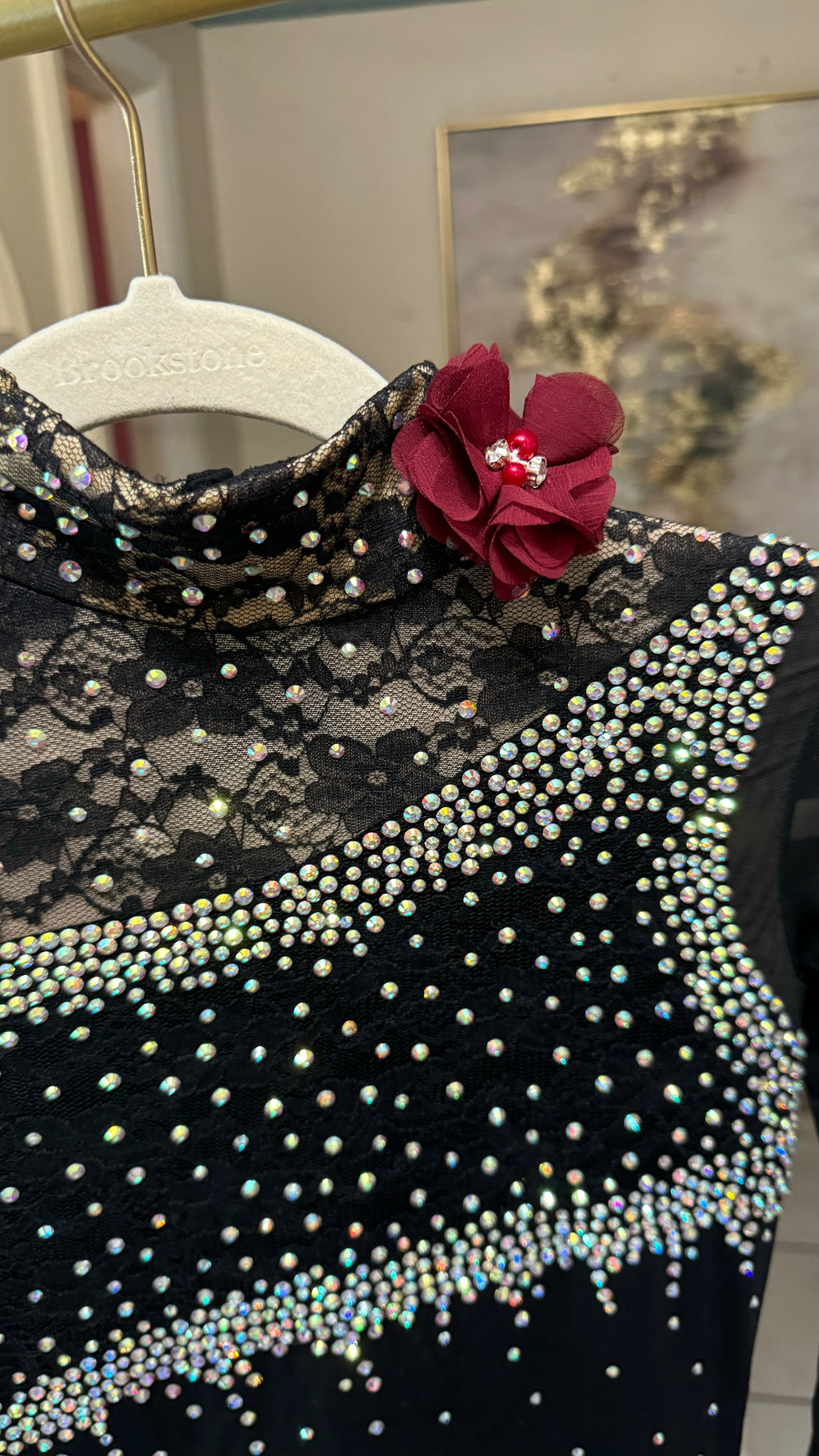 Flamenco Figure Skating Dress Adult XS Asymmetrical Skirt