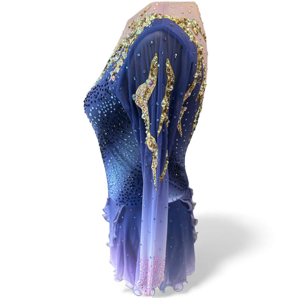 Figure Skating Dress Adult Medium Ombré