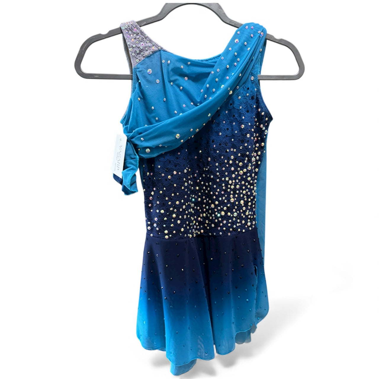 Figure Skating Dress Size 16 Blue Ombré