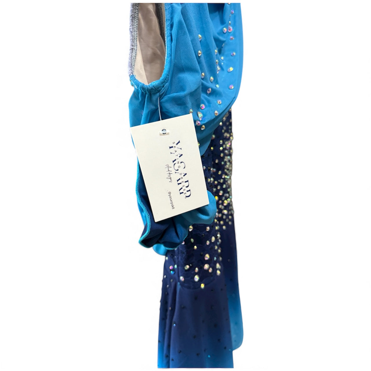 Figure Skating Dress Size 16 Blue Ombré